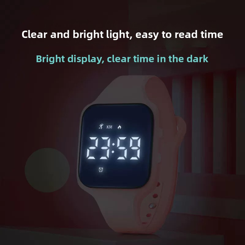 Kids LED Digital Silent Vibrat - Smartwatch Watches For Kids review and price