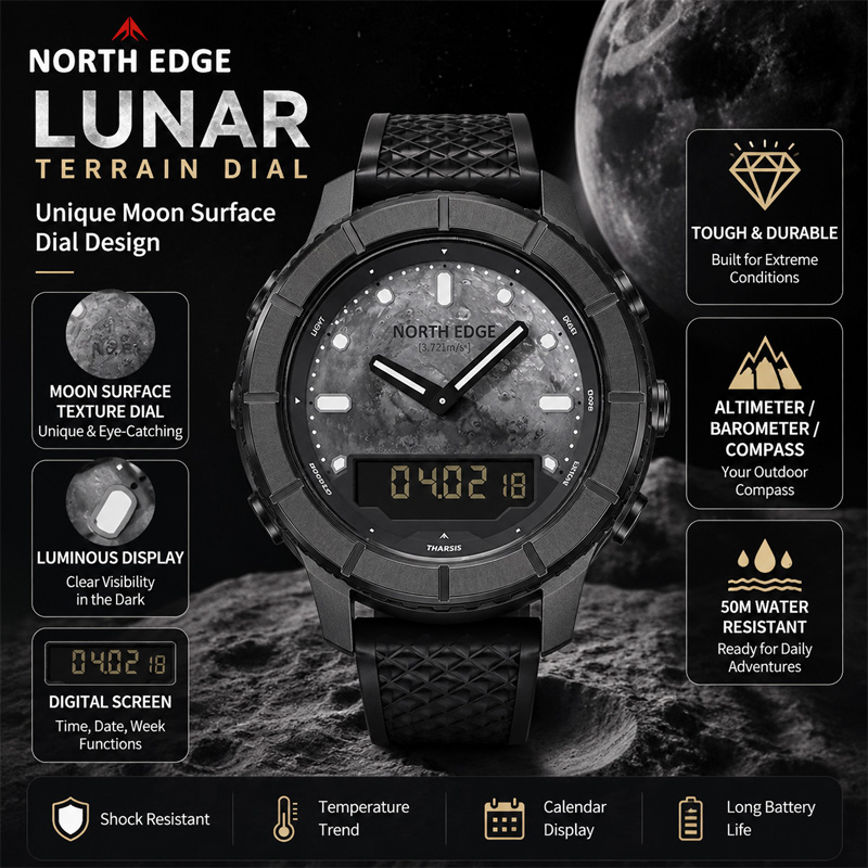 NORTH EDGE 2026 THARSIS Men‘s  - Altimeter Compass Watch review and price