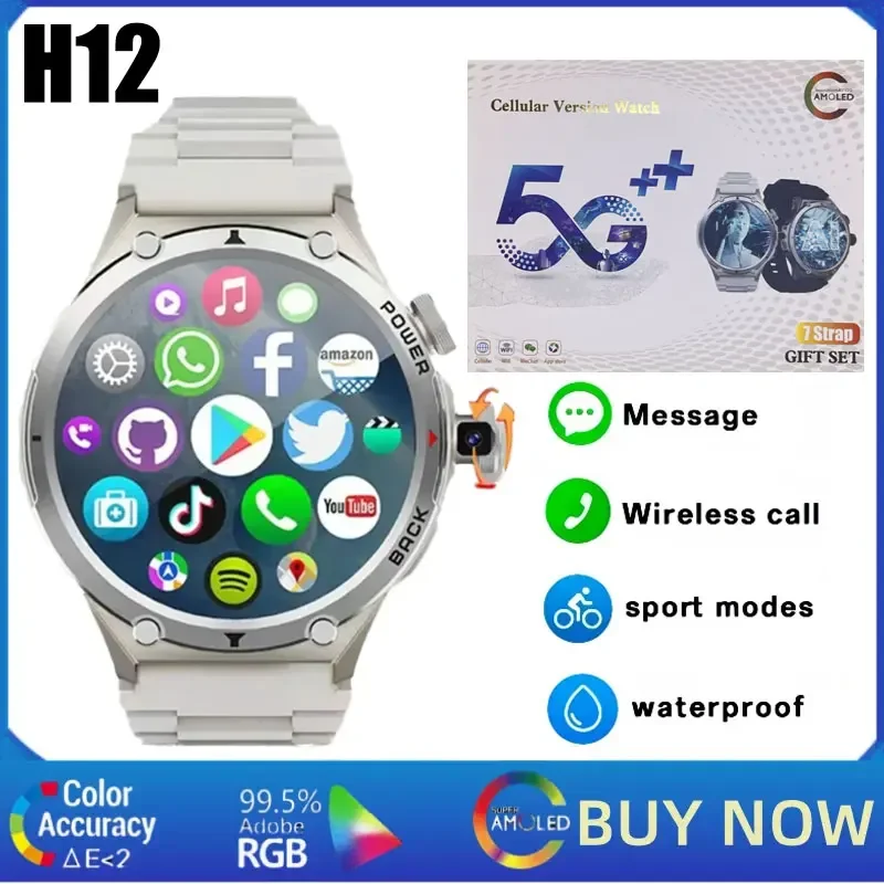 H12 4G LTE Android Smartwatch  - Smartwatch Watches For Women With Gps review and price